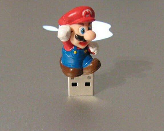 Pen Drive 4GB Super Mario Bros é muito legal!