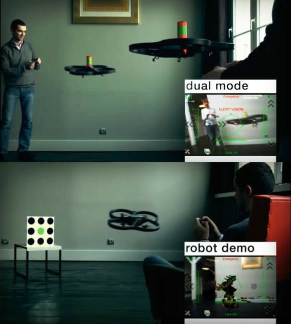 Um Fantástico Game de Quadricópteros com Realidade Aumentada. (vídeo)