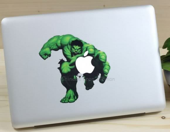 Adesivos para iPad e MacBook do Incrível Hulk