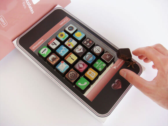 Apps de chocolate para iPhone e iPad. Huummm!