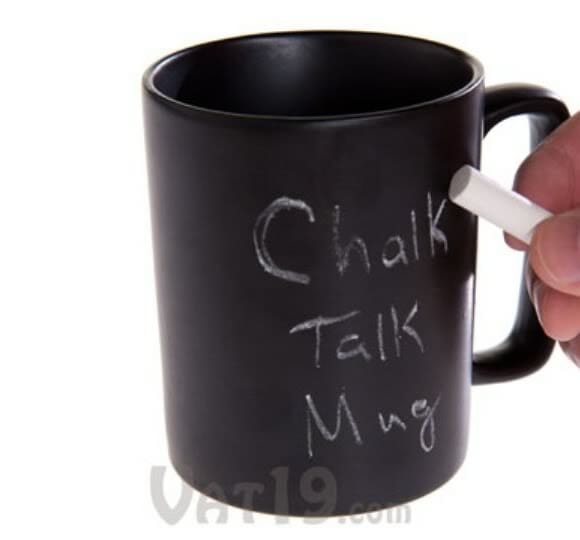 Tome seu café e deixe seu recado com a caneca Chalk Talk!