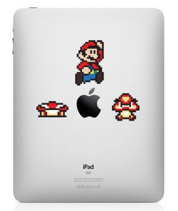 Adesivos do Super Mario para MacBook e iPad