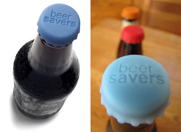 Beer Savers - Tampas de silicone feitas para identificar e proteger o conteúdo de suas garrafas