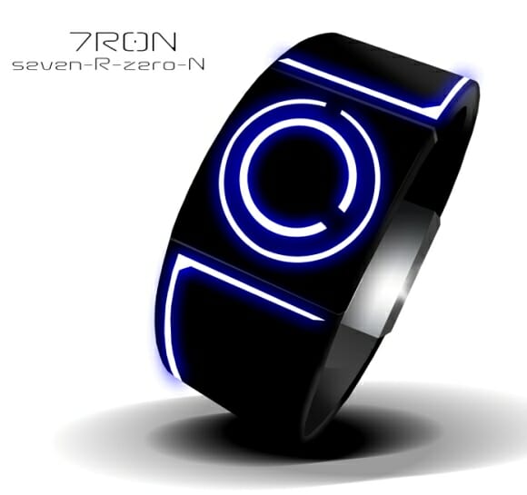 7R0N – Um relógio de pulso futurista inspirado no filme TRON.