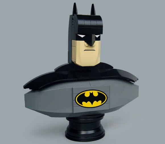 Esculturas de Lego do Batman, Link, Scott Pilgrim e outros