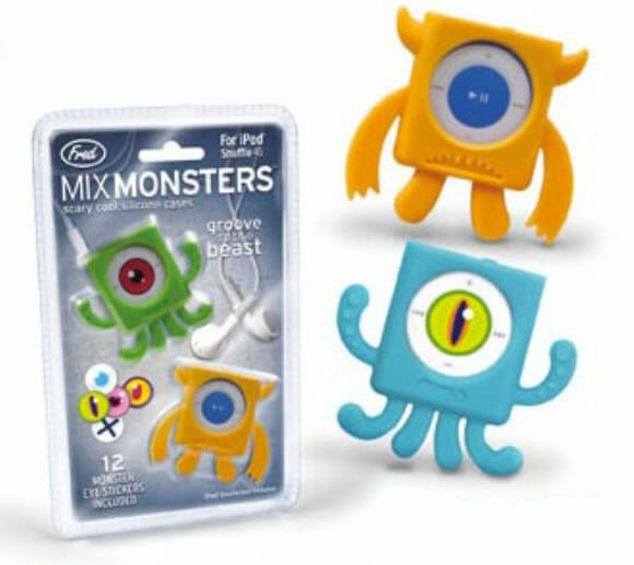 Mix Monsters – Monstrinhos para proteger seu iPod Shuffle.