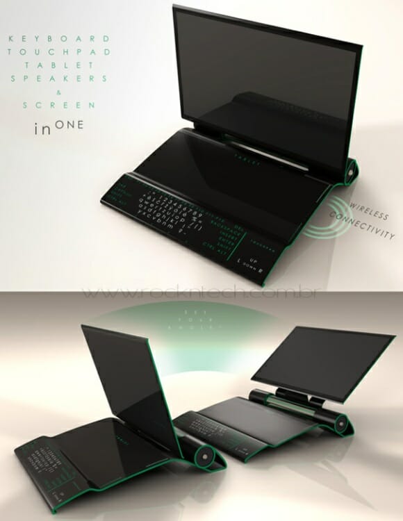 InOne - Um super computador com design estilo TRON.