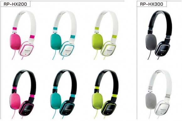 Novos Headphones multicoloridos da Panasonic.