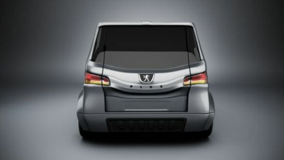Carro conceito da Peugeot se estende para acomodar mais passageiros.