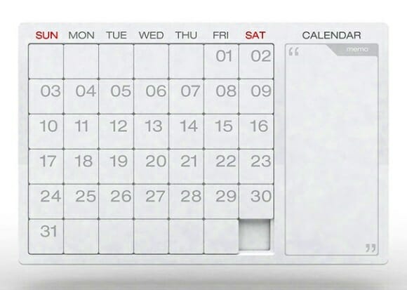 Com o Puzzle Calendar os outros calendários ficarão obsoletos.