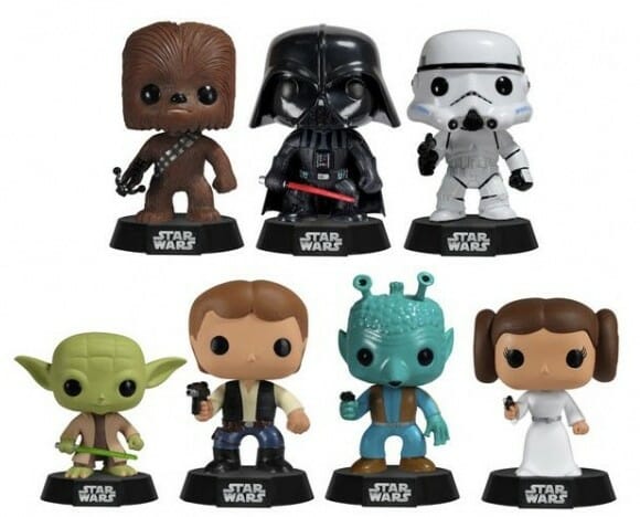 Nova coleção de bonecos Star Wars em estilo Bobble Heads da Funko.