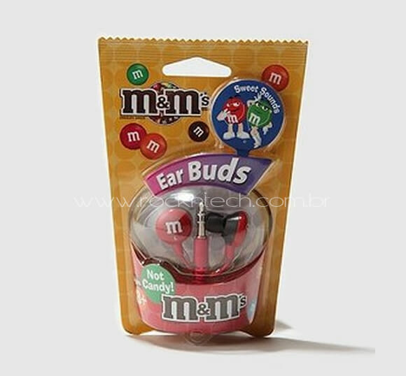 Fones de ouvido M&M’S para viciados em chocolate.