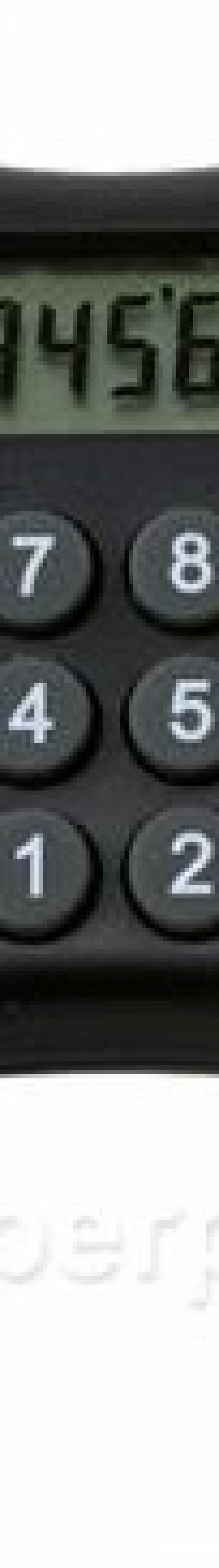 Calculadora em forma de controle de videogame para brincar de fazer conta.