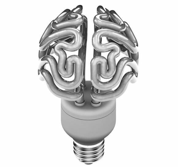 Insight Bulb - A lâmpada com formato de cérebro.