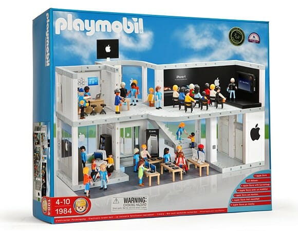 Kit Playmobil loja da Apple com detalhes para fã nenhum botar defeito! (com vídeo)