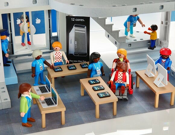 Kit Playmobil loja da Apple com detalhes para fã nenhum botar defeito! (com vídeo)