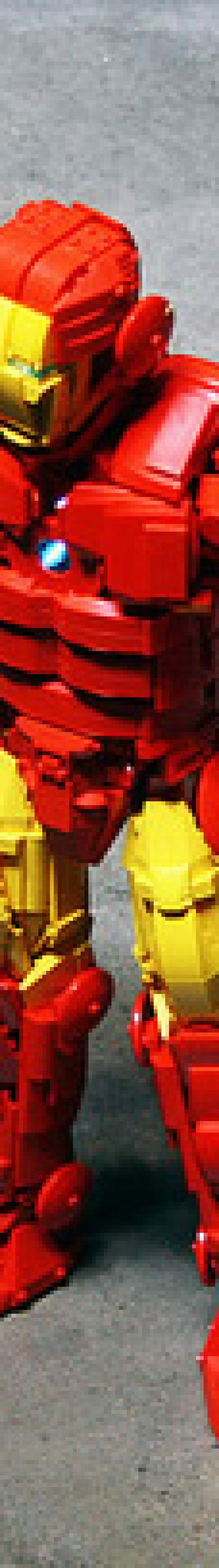 Iron Man feito de LEGO. Seria ele um LEGO Man?