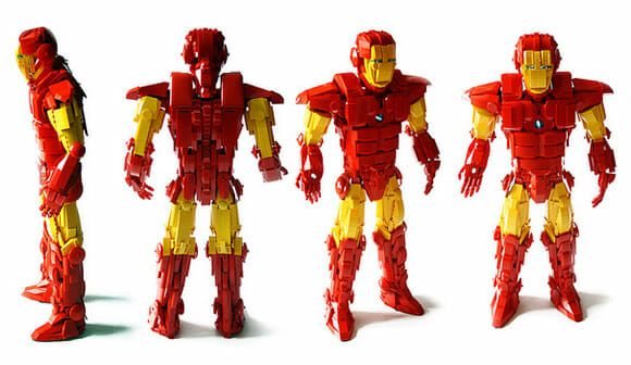 Iron Man feito de LEGO. Seria ele um LEGO Man?