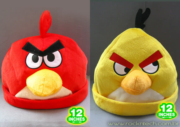 Prepare-se para o inverno com toucas dos personagens do game Angry Birds!