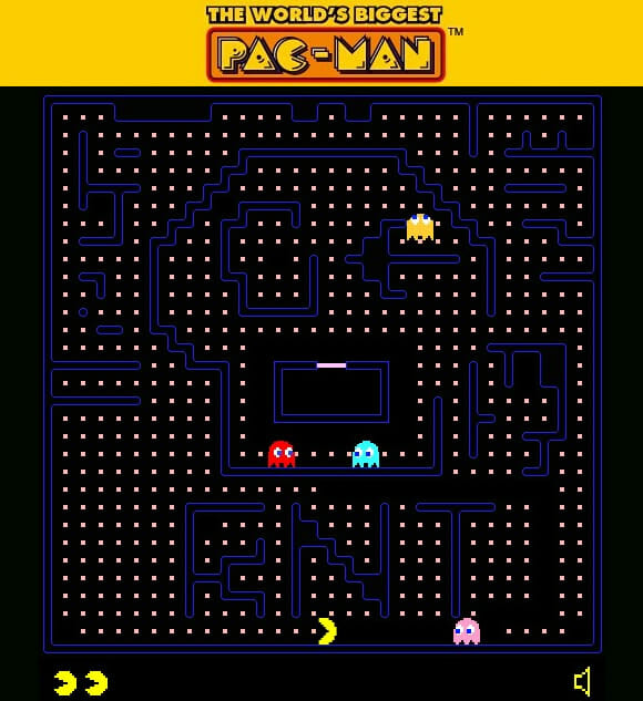 Ajude você também a construir o maior jogo de Pac-Man do mundo!