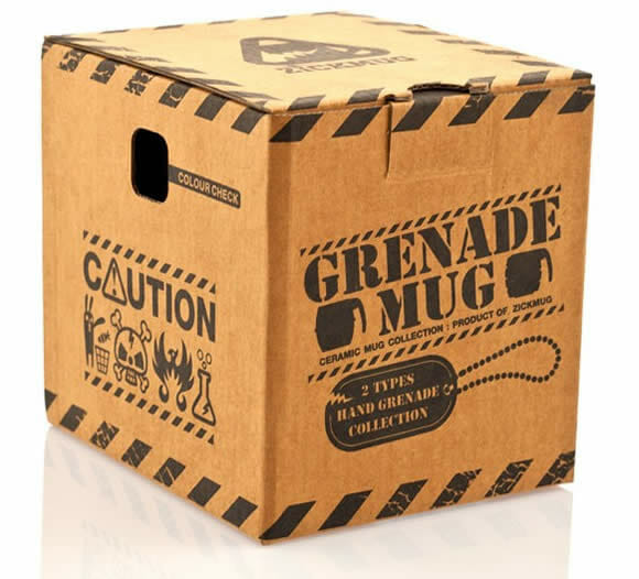 Grenade Mug - A caneca em forma de granada.