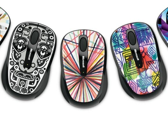 Microsoft lança linha de mouses Artist Edition com estampas coloridas.