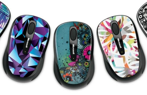 Microsoft lança linha de mouses Artist Edition com estampas coloridas.