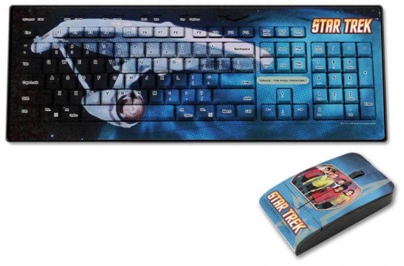 Set de teclado e mouse do Star Trek.