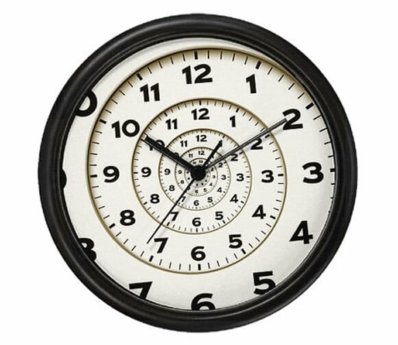 Spiral Clock - O relógio que confunde sua visão.