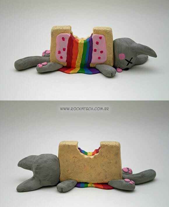 FOTOFUN - Escultura do Nyan Cat.