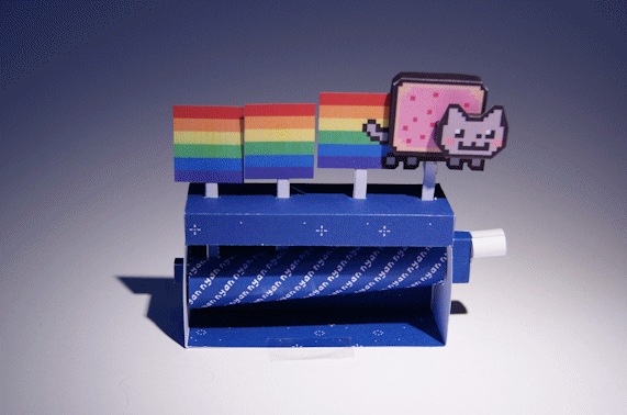 Tenha você também a sua própria máquina do Nyan Cat. WTF?