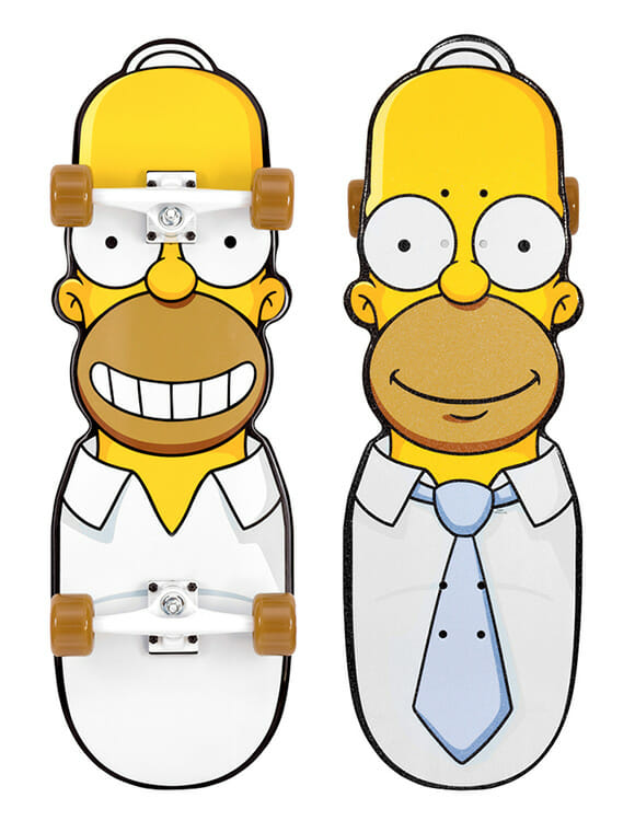 Skate do Homer Simpson é rox!