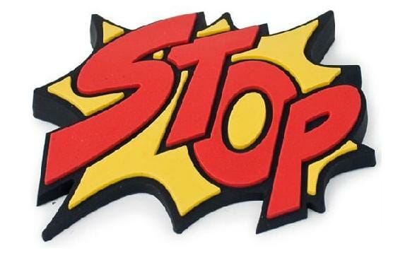 Trava-portas Cartoon POW e Stop