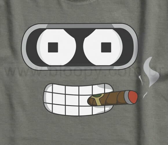 Camiseta do Bender é AWESOME!