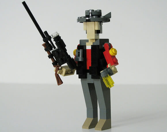 Personagens do jogo Team Fortress 2 feitos de LEGO. :D