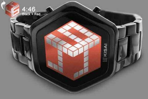 Relógio de pulso Unlimited exibe horas em um cubo 3D. (com vídeo)