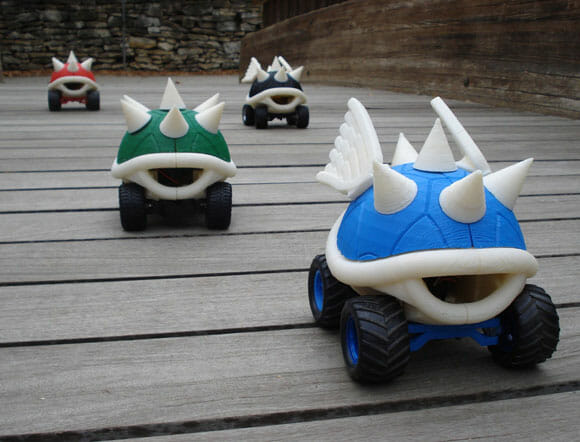 Turtle Shell Racers - Cascos do game Mario Kart feitos de controle remoto! (com vídeo)