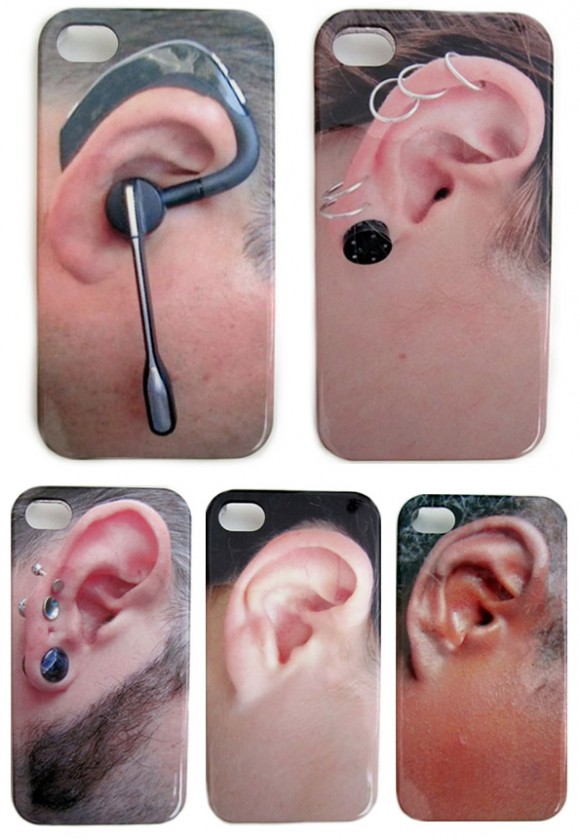 EARonic - Cases criativos para iPhone com desenhos de orelhas.