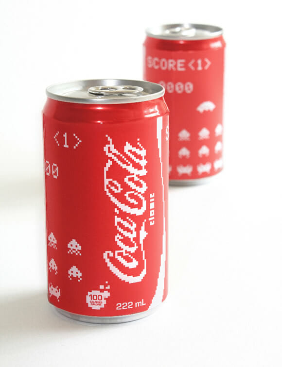 Coca-Cola edição Space Invaders