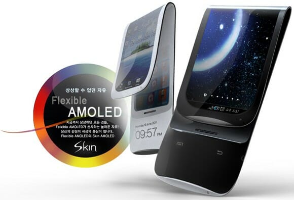 Samsung lançará o primeiro smartphone com display flexível já em 2012.