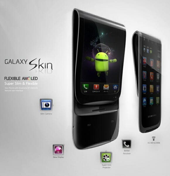 Samsung lançará o primeiro smartphone com display flexível já em 2012.