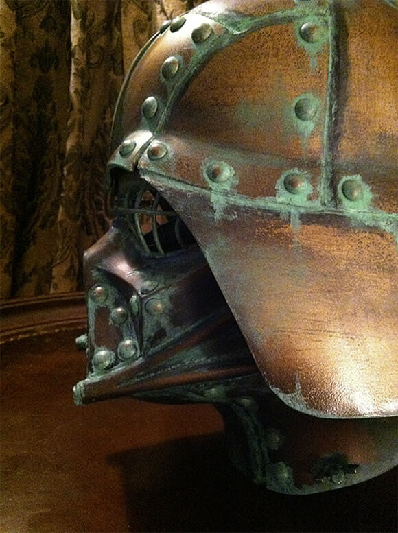 Capacete steampunk do Darth Vader. Awesome! (com vídeo)