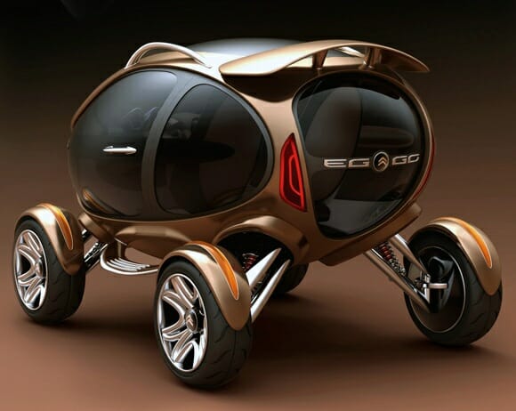 Citroën EGGO - Um carro conceito em forma de Ovo para as ruas do futuro.