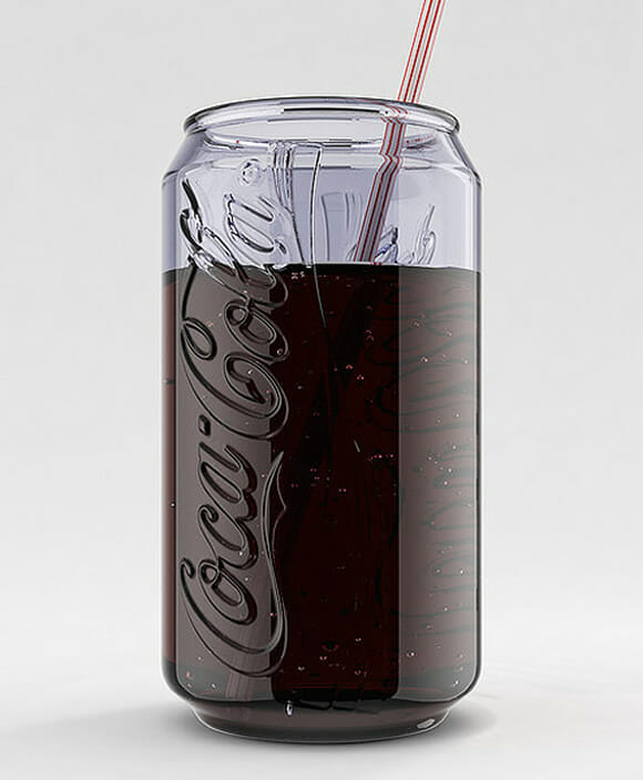 Coca-Cola em lata de vidro?