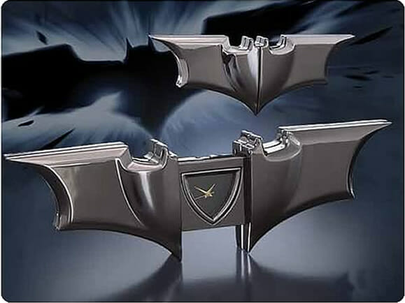 Relógio do Homem Morcego para fãs do Batman.