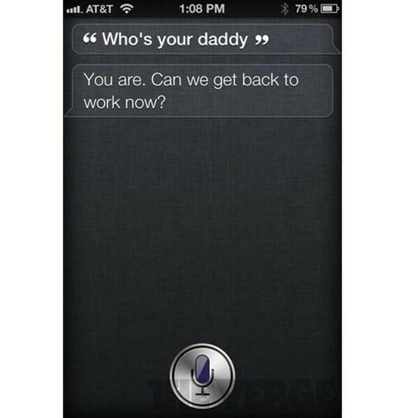 Novo software Siri do iPhone 4S sabe dizer até mesmo quem é o pai dele.