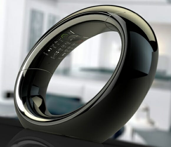 Eclipse DECT - Um telefone sem fio circular com design futurista