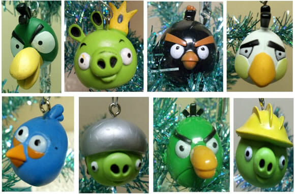 Decore sua árvore de natal com personagens do Angry Birds