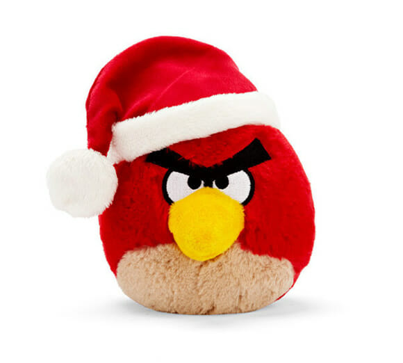 Decoração de natal divertida com enfeites do Angry Birds