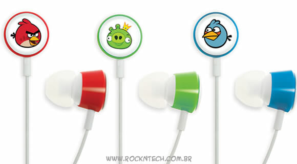 Fones de ouvido Angry Birds